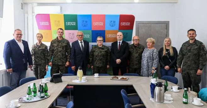 Przedstawiciele Komendy Portu Wojennego Świnoujście w Częstochowie
