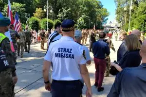 Zabezpieczenie święta Matki Boskiej Częstochowskiej przez Straż Miejską