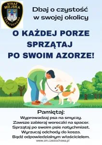 Obowiązek sprzątania po psach na spacerach w Częstochowie