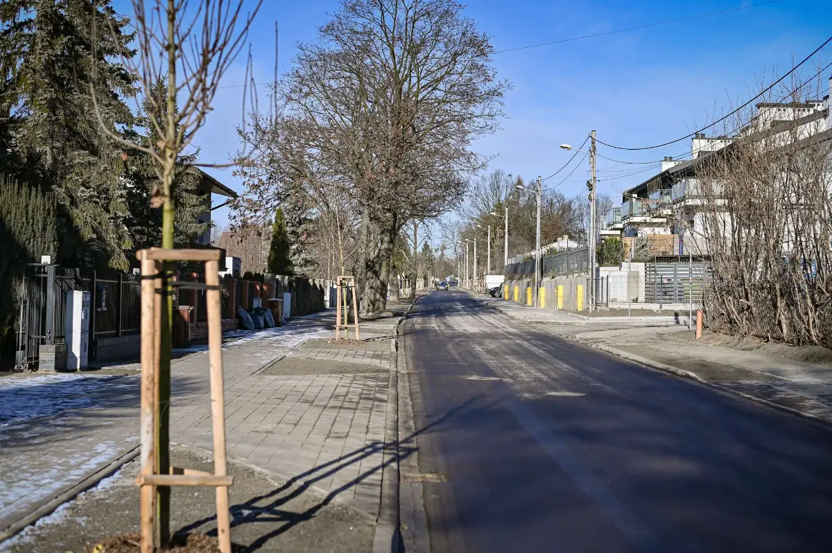 Zmodernizowana ulica św. Kingi po zakończeniu przebudowy