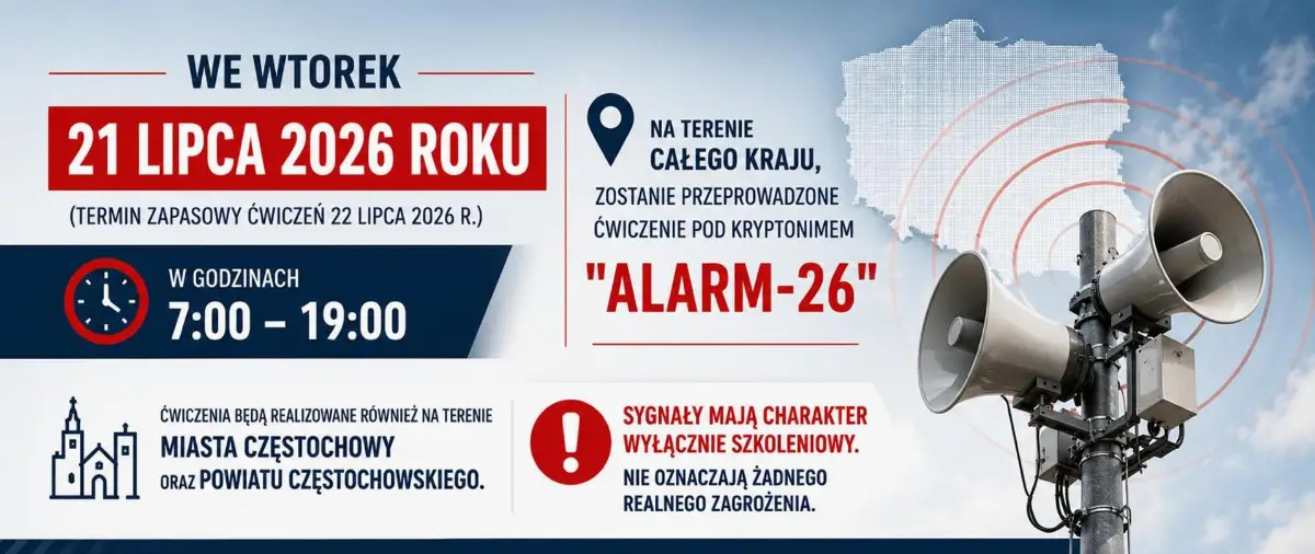 Ogólnopolskie ćwiczenia pod kryptonimem 'ALARM-26'