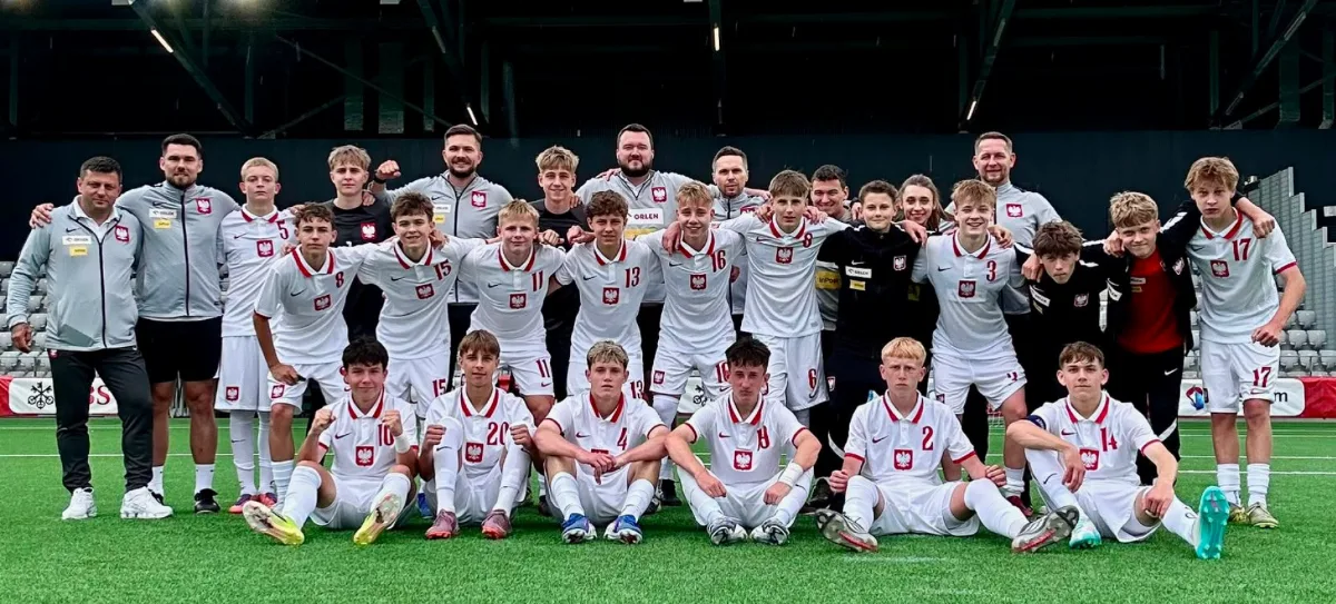 Dawid Kożuch i Patryk Słowik w meczu reprezentacji Polski U-15 Future PRO