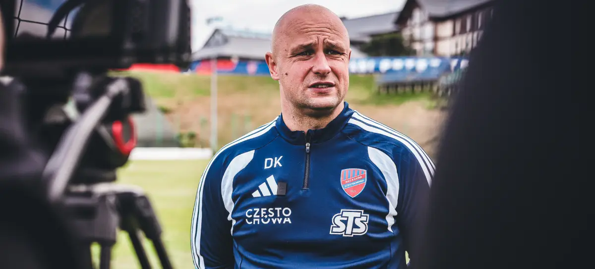 Trener Dawid Kroczek ocenił sparing z Puszczą Niepołomice