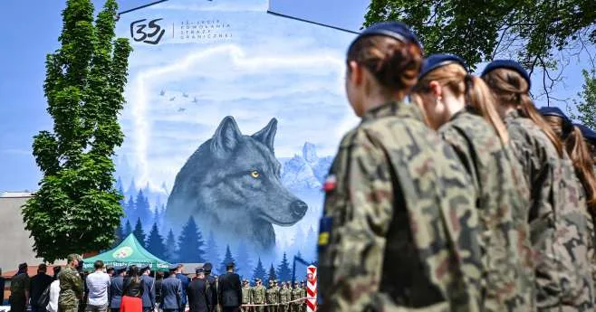 Mural z okazji 35-lecia Straży Granicznej odsłonięty w Częstochowie